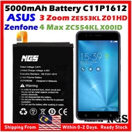 ORl NGS Brand 5000mAh Battery C11P1612 for ASUS ZENFONE 3 ZOOM ZE553KL Z01HD ZENFONE 4 MAX ZC554KL X