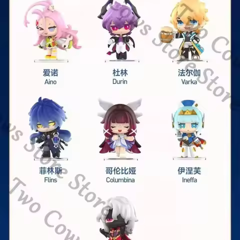 Genshin Impact Aino Durin Varka Flins Columbina Ineffa Peripheral Products Handmade Model Decoration
