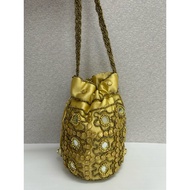Indian Potli Bag Drawstring Wristlet