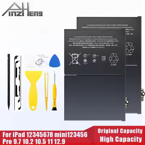 PINZHENG Tablet Battery For iPad 5 6 Air 1 A1474 A1475 A1893 For iPad Air 2 A1566 10.2 Mini 2 3 4 5 