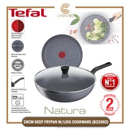 Tefal Natura 20cm/24cm/28cm/32cm/34cm (Frypan/Deep Frypan) Cookware Periuk Pot Pan Wok Kuali