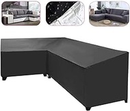 L-Shape Set Cover, Waterproof L-Shape Corner Outdoor Sofa Garden Furniture Protective Cover All-Purpose Dust Covers (Square:155*95*68)