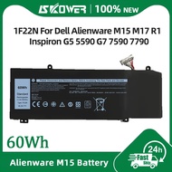 SKOWER 60Wh 1F22N Laptop Battery For Dell Inspiron G5 5590 G7 7590 7790 Alienware M15 M17 R1 P79F P3