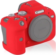 เคสกล้องสำหรับ Canon EOS R6 Mark Ii/ R6 Ii/eos R6กล้อง Mirrorlessพื้นผิวยางซิลิโคนอ่อนนุ่มพื้นผิวป้อ