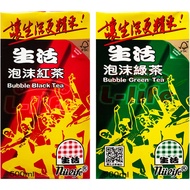 [Lilaifu] Life.foam Green Tea/Foam Black Tea 500ml (4 Bottles)|Green Drink Aluminum Foil Pack