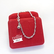 Bracelet Model 925 Silver MineTALI White Gold Plated - Authentic 925 Silver Bracelet Anti-Rust