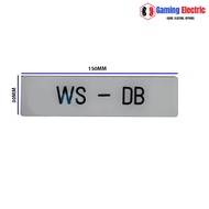 Name Plate Panel W150mm x H30mm Acrylic Name Plate/ Name Tag Name Plate