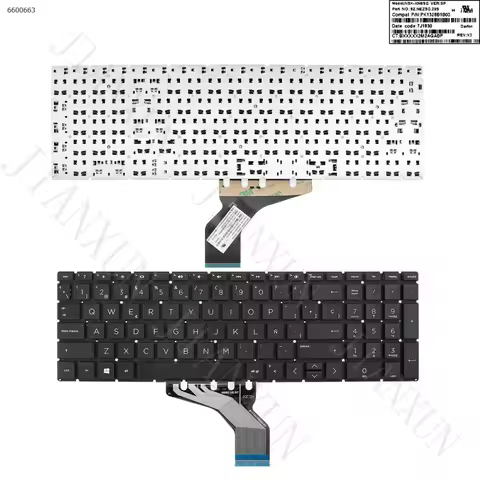 S+SP Laptop Keyboard For HP Pavilion 15-DA 250 255 Gen7 Black without Backlit