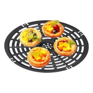 Air Fryer Grill Pan Nonstick Round Air Fryer Replacement Tray Hollowed-Out Air Fryer Crisper Plate For Grilling BBQ Fish Steak