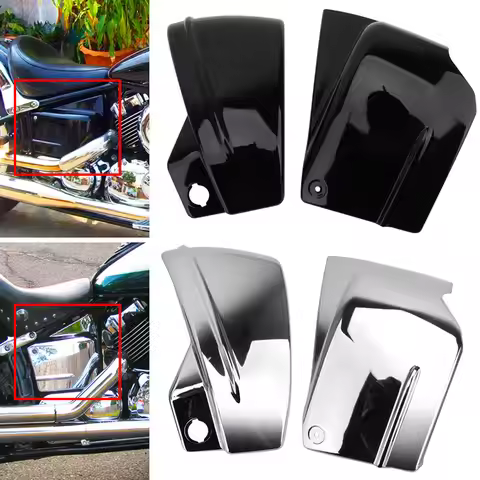 Motorcycle Side Battery Covers For Yamaha V-Star XVS400 XVS650 Dragstar DS400 DS650 Custom Classic L