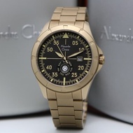 Alghani Watch Jam Tangan Pria Alexandre Christie AC 6537 ME BBNBA Stainless Steel Strap Gold Brown