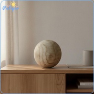 Japanese Aesthetic Wooden Sphere Nordic Style   Wooden Sphere Handmade Large Wood Ball for Living Ro