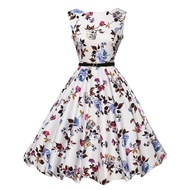 ❤women womens Evening party Sleeveless Dinner Dress Floral Midi Princess Elegant Dresses❤