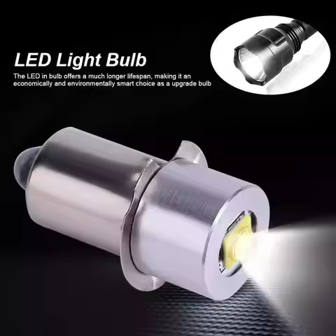 P13.5S E10 BA9S Base 5W LED Upgrade Bulbs White Maglite Flashlight 6500K 3W DC6V-24V Replacement Bul