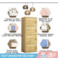 Babydairy Storage Cabinet With Door Lock Side Cabinet Drawer Cabinet Tier Cabinet Narrow Lockers Boo