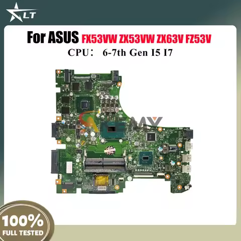 GL553VD Laptop Motherboard For ASUS ROG ZX53VW FX53VW GL553V FZ53V GL553VD ZX63V ZX53V GL553VE Mainb