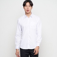 PUTIH KEMEJA Efficient Parayu Men's White Shirt Basic Formal For Office Blazer Suits