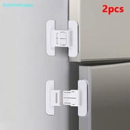 GentleHappy 2pcs Kids Security Protection Refrigerator Lock Home Furniture Cabinet Door Safety Locks Anti-Open Water Dispenser Locker Buckle sg