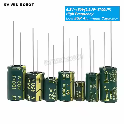 2-50pcs 10V 16V 25V 35V 50V 100V 400V 20% High Frequency Capacitor 100UF 220UF 330UF 470UF 680UF 100