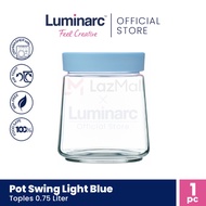 Luminarc Toples Pot Swing Lid Light Blue 0.75 Liter