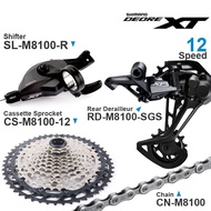 @originalSHIMANO DEORE XT M8100 12v Groupset MTB Bike 1x12-Speed RD SL CS CN M8100 SHADOW Rear Derai