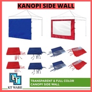 8x8 10x10 10x15 ft CANOPY SIDE WALL ONLY KAIN SISI KANOPI Murah Transparent Protect Watersplash &amp; Sunlight for Bazaar