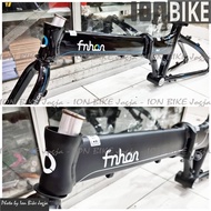 frame sepeda lipat 20 fnhon blast discbrake BLACK - frame seli disc brake cakram alloy ringan not iz