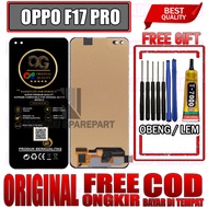 LAYAR FREE/ FREE GLUE + SCREWDRIVER LCD TOUCHSCREEN OPPO F17 PRO TOUCH SCREEN F17 PRO FULLSET OEM QU