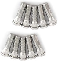 10PCS Grade 10.9 Wheel Studs Replacement for 610-266 49mm Long & M12x1.5 Lug Bolts Compatible with T