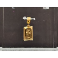 999.9 Fine Gold Bar Pendant/Cham - 999.9 足金小金条吊坠