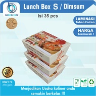 Dimsum box size S 100 pcs Dimsum motif packaging IVORY fits 4-6 dimsum kotak dimsum food packaging