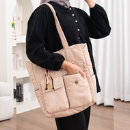ZIPPER Tote Bag | Puffy Bag | Women's college bags | Puffy Tote Bag