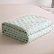 Highdi Fashionable Solid Color Bed Blanket, Quilted Bedspread, Lightweight Patchwork Quilt, Single D