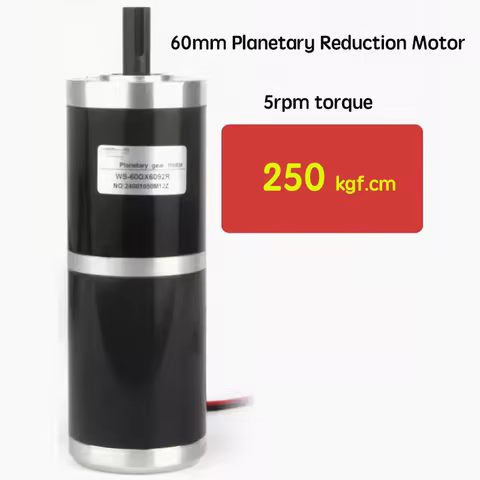 250KG 60GX6092R 60MM 12MM Shaft Diameter Planetary DC Reduction Motor, High Torque micro speed contr