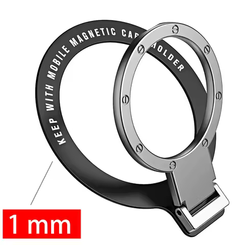 Cell Phone Ring Holder Stand Finger Grip Degree Rotation Kickstand Compatible iPhones Wireless charg