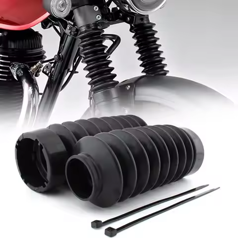 Motorcycle Front Lower Fork Shocks Cover Suspension Dust Gaiters Boots For Honda GB350 GB350S CB350 