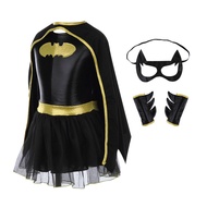 Girls Batman Batgirl Fancy Dress Superhero Costume Outfits