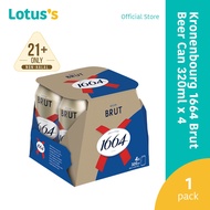 Kronenbourg 1664 Brut Beer Can 320ml x 4