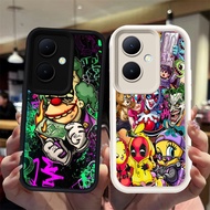 N8 Joker Silicone Black White Casing for OPPO Reno 13F 11F 10 8T 11 Pro 5G Case