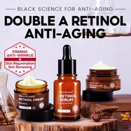 VIBRANT GLAMOUR [BPOM] Retinol 3PCS Set Krim Wajah + Serum Wajah + Krim Mata Double Retinol VA Anti 