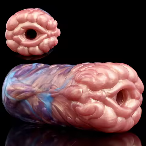 GEEBA Medical‑Grade Fantasy Animal Pussy Male Masturbator Ultra‑Soft Silicone Pocket Pussy Men's Str