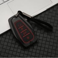 New style☫MOOGU Proton X50 Keyless Car Key Remote Metal + Silicone Protection Cover Casing with Keychain