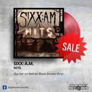 Sixx: A.M. - Hits   2Lp Set on Red w/ Black Smoke Vinyl  |  Brand-New &amp; Sealed | Vinyl Records | Plaka | Slipmat Records