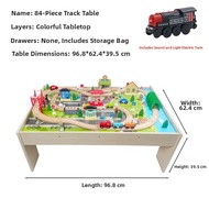 D.I.Y | Educational Parent-child Interactive Wooden Track Game Set 92PCS