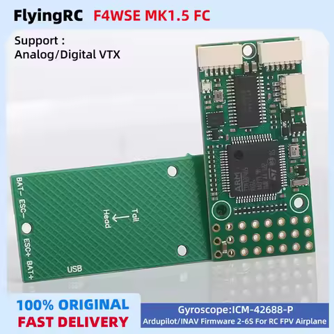 FlyingRC F4WSE MK1.5 Fixed Wing Flight Controller FC Support Analog/Digital VTX Ardupilot/INAV Firmw