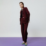 ATSTHELABEL Zoe Maroon Tailored Pants