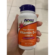 Now vit D3 1000iu 180softgel new Seal ori Guaranteed