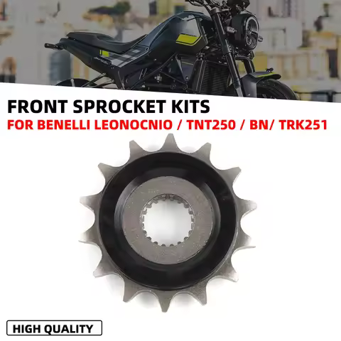 14T Drive Sprocket for Benelli BN251 TRK251 Leoncino 250 TNT25 ABS Euro 4 2016-2025 520-14T Silent D