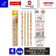 JOYKO Fruity P-109 Pencils (1 Set of 4 Pcs) stationery