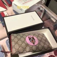 （限量）Gucci 新款狗頭女包長夾皮包手拿包